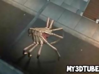 Kettumainen 3d blondi enchantress perseestä mukaan kaksi ulkomaalainen spiders