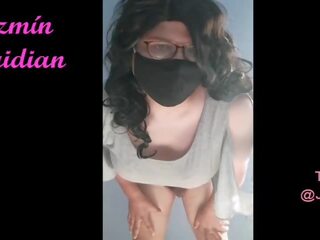 Crossdresser soolo anaal ja sperma